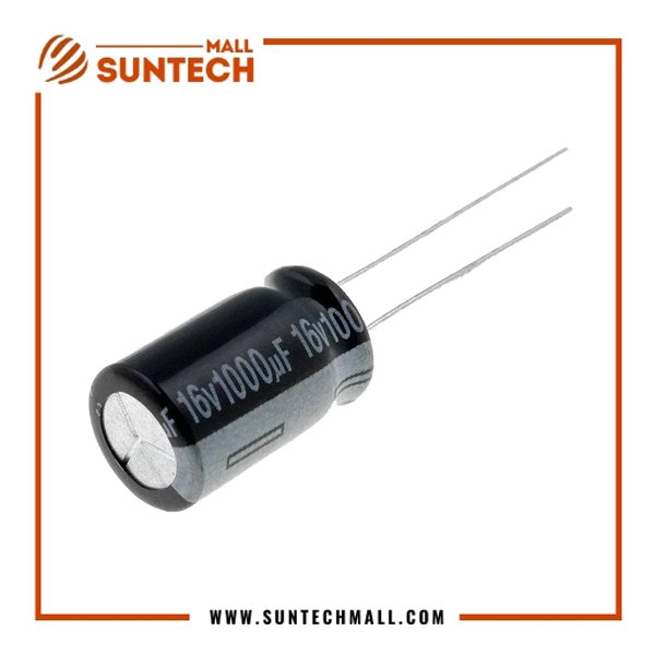 16V 1000uF aluminum electrolytic capacitor