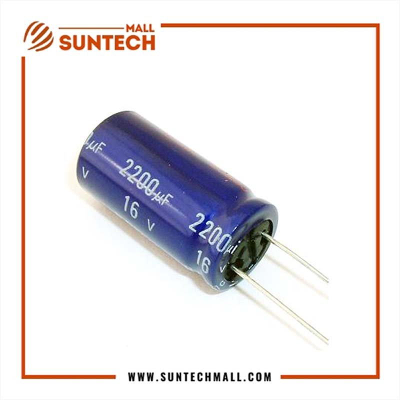 16V 2200uF aluminum electrolytic capacitor