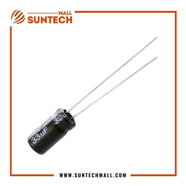 16V 33uF aluminum electrolytic capacitor