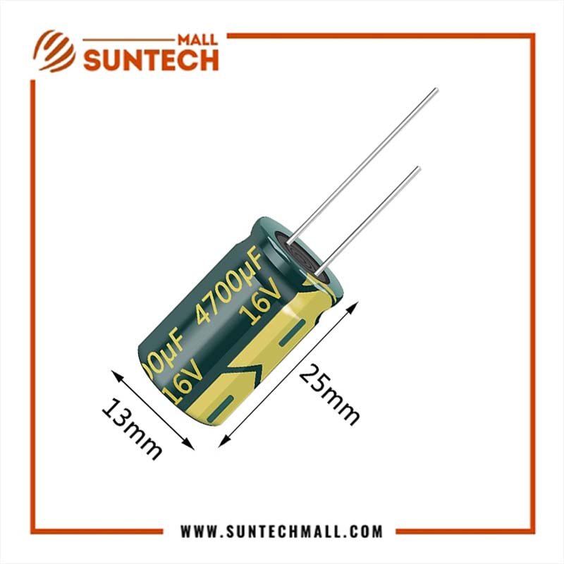 16V 4700uF aluminum electrolytic capacitor