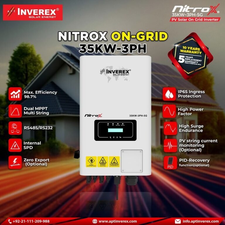 Inverex Nitrox 35KW 3Ph-5G PV On-Gird Solar Inverter