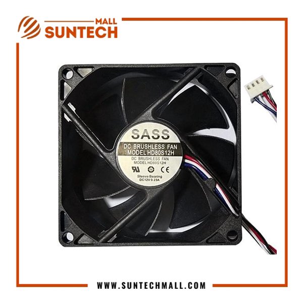 SASS HD80S12H 0.23A 4LINES 4PIN 12 VOLT DC FAN