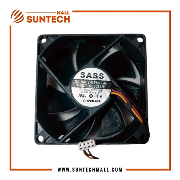 SASS HD80S12H 0.4A 3LINES 4PIN 12v DC BRUSHLESS FAN
